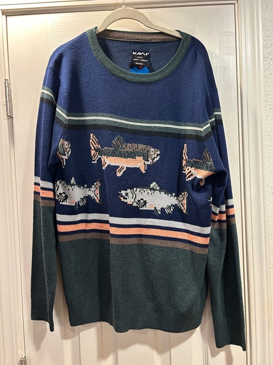 Kavu Other - Kavu Fish Crewneck Sweater